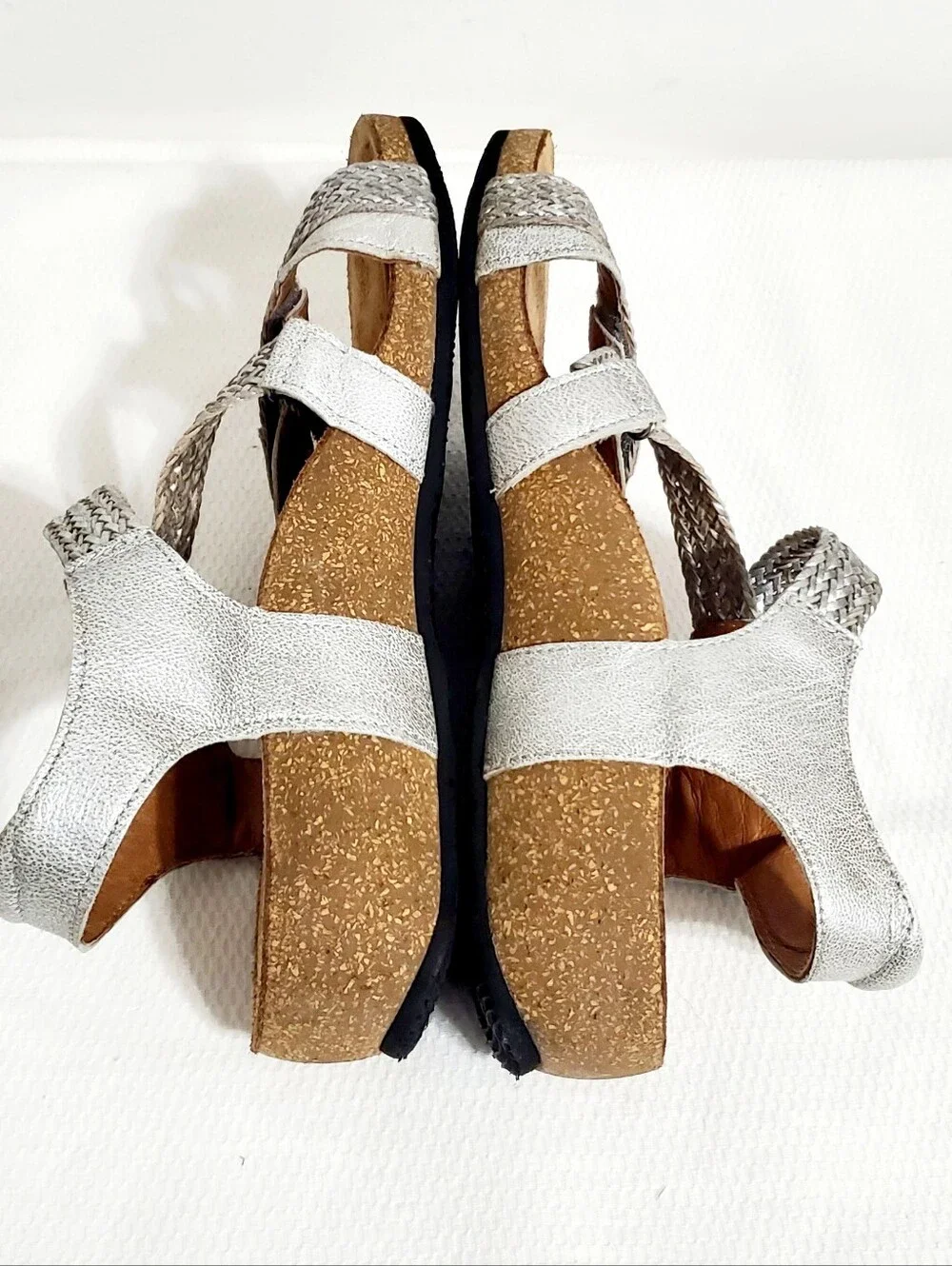 Taos Footwear Beige Braided Leather Sandals - Picture 8 of 13